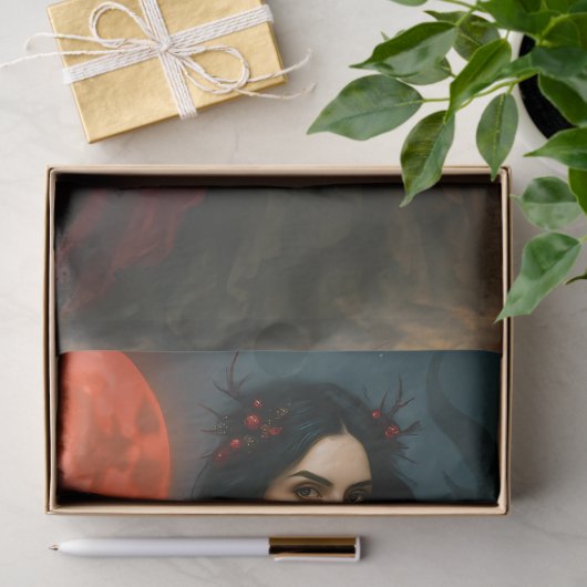 Papier Mousseline The Winter Goddess | Dark Christmas Krampus Myth (Cadeau)