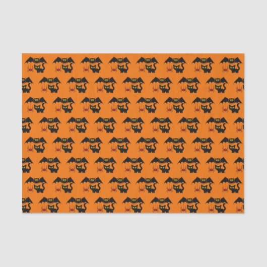 Papier Mousseline Théème d'Halloween (Recto)