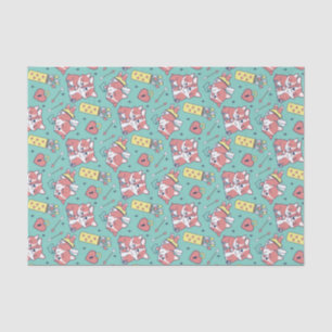 Papier Mousseline Thème de Cupidon avec arc et flèche pour la Saint-