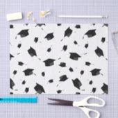 Papier Mousseline Thème de graduation noir et blanc cool (Artisanat)