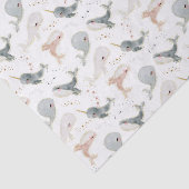 Papier Mousseline Thème de la fête de baleines Décorations de table  (Détail)