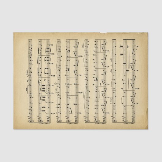 Papier Mousseline Thème de musique (Recto)