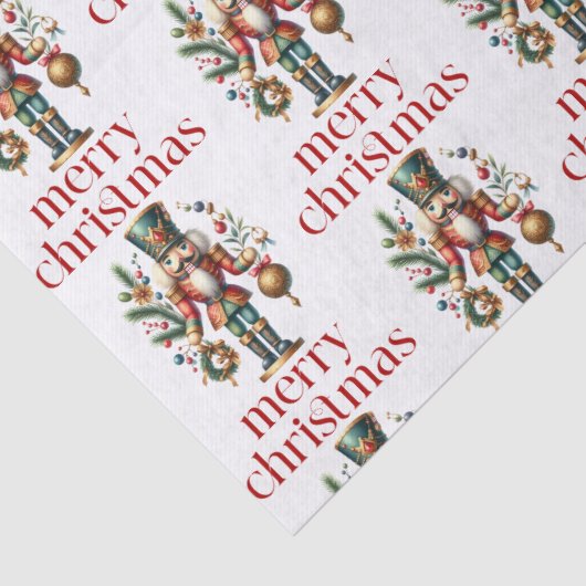 Papier Mousseline Thème de Noël Nutcracker Motif (Détail)
