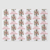 Papier Mousseline Thème de Noël Nutcracker Motif (Recto)