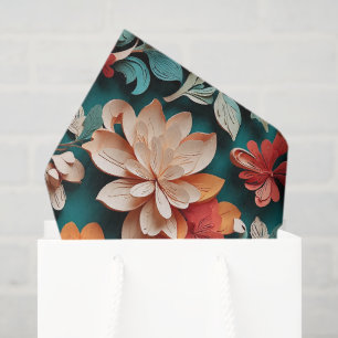 Papier Mousseline Thème de Noël vibrant