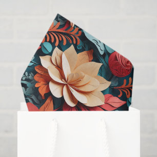 Papier Mousseline Thème de Noël vibrant