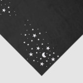 Papier Mousseline Thème des étoiles blanches célestes (Détail)