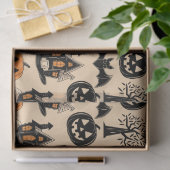 Papier Mousseline Thème d'Halloween très cool (Cadeau)