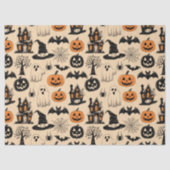 Papier Mousseline Thème d'Halloween très cool (Recto)