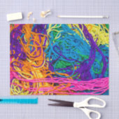 Papier Mousseline Thème du Crochet et de l'artisanat Tricot (Artisanat)