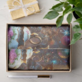 Papier Mousseline Thème félin fantaisiste pour un goûter d'objets en (Cadeau)