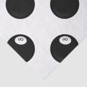 Papier Mousseline Thème Huit Ball Billiard (Détail)