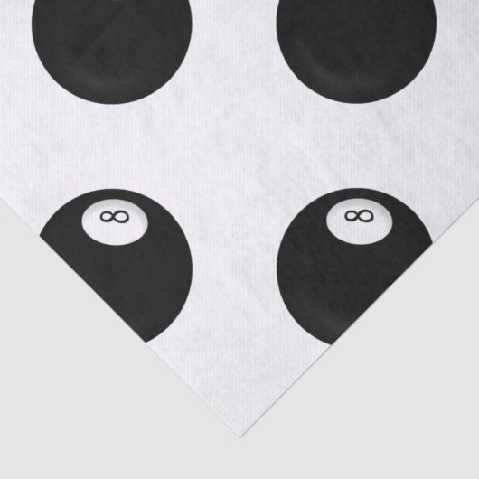 Papier Mousseline Thème Huit Ball Billiard (Détail)