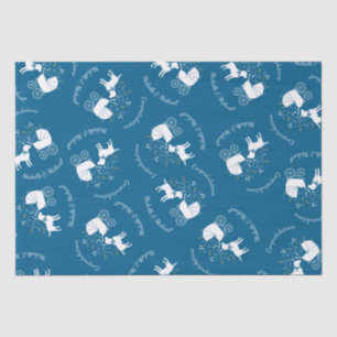 Papier Mousseline Thème Labrador - Baby shower de chien Blue Lab