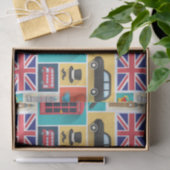 Papier Mousseline Thème Londres (Cadeau)