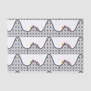 Papier Mousseline thème parc rouleau dessous de verre tissu