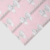 Papier Mousseline Thème Perles Roses Glam Tiffany 30e Anniversaire (Détail)