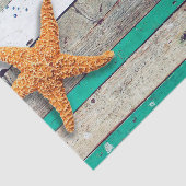 Papier Mousseline Thème Plage Starfish Mariage Rustique (Détail)