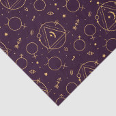 Papier Mousseline Thème Solareclipse étoile d'or céleste (Détail)