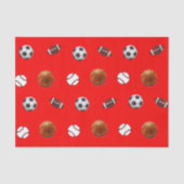 Papier Mousseline Thème sportif (Recto)