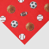 Papier Mousseline Thème sportif (Détail)