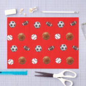 Papier Mousseline Thème sportif (Artisanat)