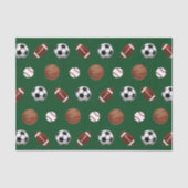 Papier Mousseline Thème Sportif (Recto)