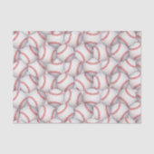 Papier Mousseline Thème sportif Baseball Tissu Papier (Recto)