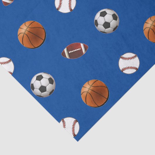 Papier Mousseline Thème sportif majeur (Détail)