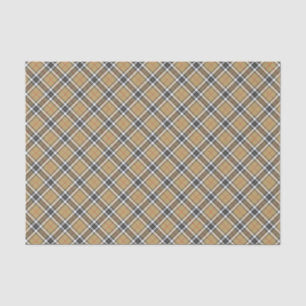 Papier Mousseline Thomson Camel Tartan Plaid Family Mode Motif