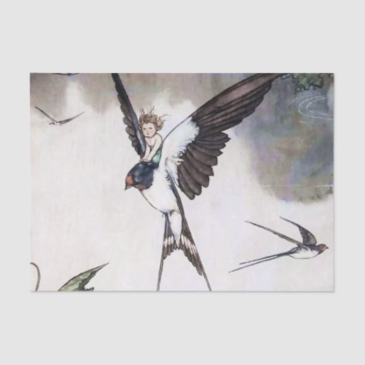 Papier Mousseline Thumbelina par W Heath Robinson (Recto)