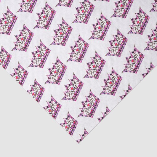 Papier Mousseline "Tiaras !" Tissus (Détail)