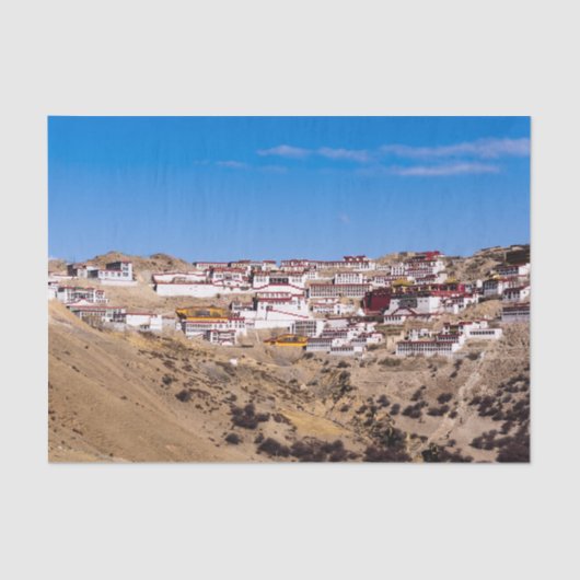 Papier Mousseline Tibet - Ganden Buddhist Monastery (Recto)