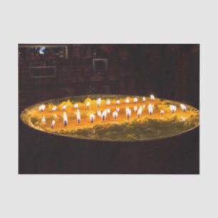 Papier Mousseline Tibet - Lampe au beurre rituel