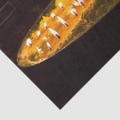 Papier Mousseline Tibet - Lampe au beurre rituel (Détail)