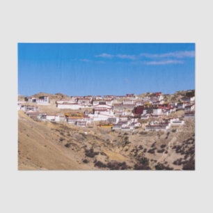 Papier Mousseline Tibet - Monastère bouddhiste de Ganden