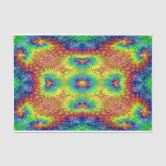 Papier Mousseline Tie Dye Sky Vintage Kaleidoscope fractal