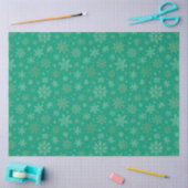 Papier Mousseline Tiel avec Flèche-neige en or (Artisanat)