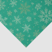 Papier Mousseline Tiel avec Flèche-neige en or (Détail)