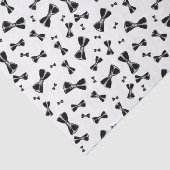 Papier Mousseline Ties noirs en nœud papillon (Détail)