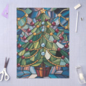 Papier Mousseline Tiffany-Style Stained Glass Christmas Tree (Artisanat)