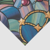 Papier Mousseline Tiffany-Style Stained Glass Christmas Tree (Détail)