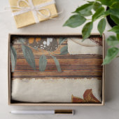 Papier Mousseline Tiger Lily Bois rustique Collage Découpage (Cadeau)