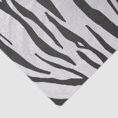Papier Mousseline Tiger noir et blanc (Détail)