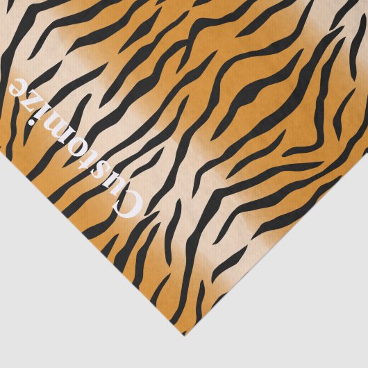 Papier Mousseline Tiger Stripes Motif Thunder_Cove (Détail)