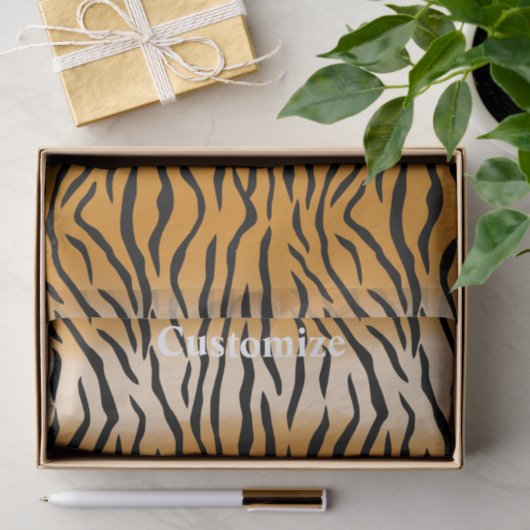 Papier Mousseline Tiger Stripes Motif Thunder_Cove (Cadeau)