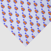 Papier Mousseline Tigre 5 ans bleu (Détail)