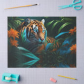 Papier Mousseline Tigre dans la jungle tropicale (Artisanat)