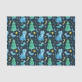 Papier Mousseline Tigre de Noël (Recto)