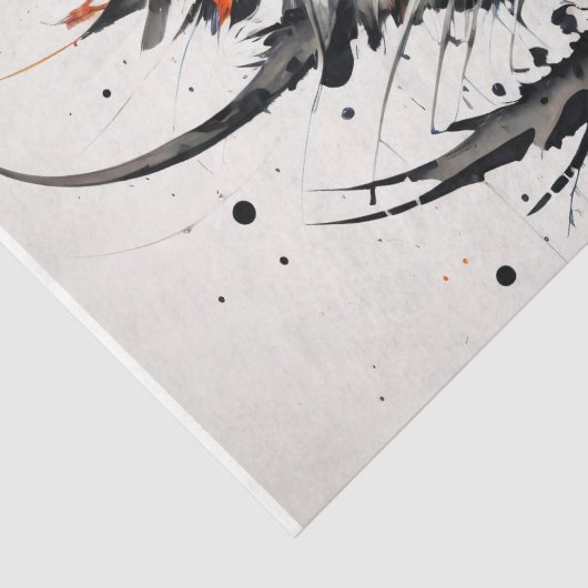 Papier Mousseline Tigre en Graffiti Art Découpage (Détail)